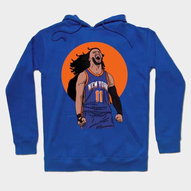 Jalen Brunson Shouted In Celebration Hoodie by Luna Illustration